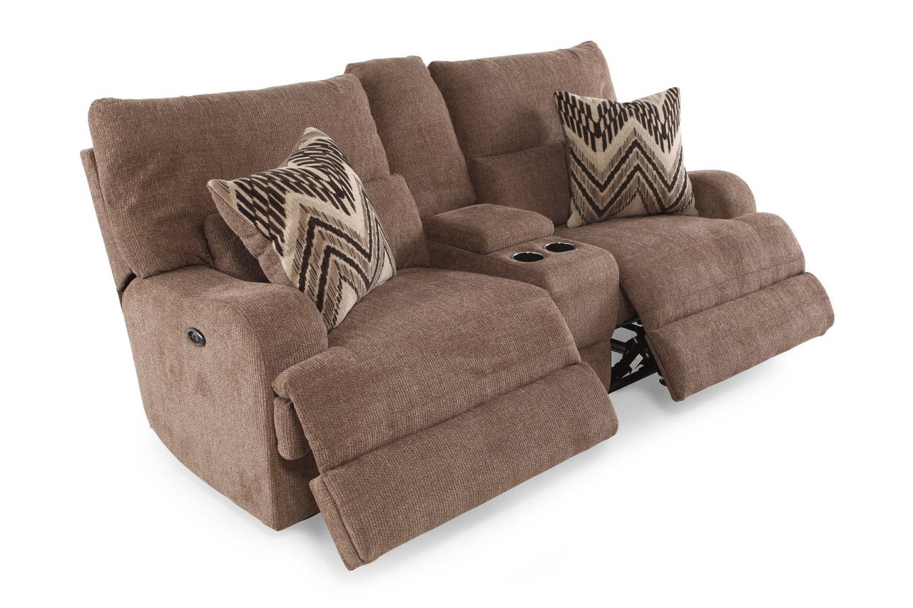Brown Power Loveseat - Brindle-5
