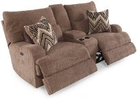 Brown Power Loveseat - Brindle-5