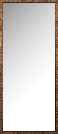 Bronze Rivet Framed Floor Mirror