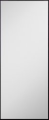 Black Thin Metal Framed Floor Mirror