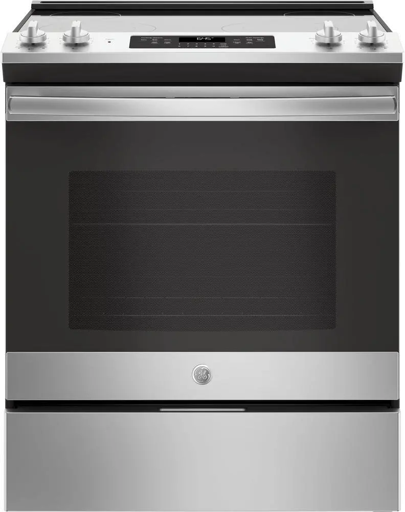 JS645SLSS GE Stainless Steel 5.3 cu. ft. Slide-In Electric Range with Self-Cleaning Oven-1
