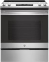 JS645SLSS GE Stainless Steel 5.3 cu. ft. Slide-In Electric Range with Self-Cleaning Oven