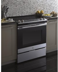 JS645SLSS GE Stainless Steel 5.3 cu. ft. Slide-In Electric Range with Self-Cleaning Oven-2
