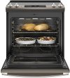 JS645ELES GE 30 Inch Slate 5.3 cu. ft. Slide-In Electric Range-5