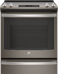 JS760ELES GE Slide-In Electric Convection Range - Slate