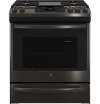 JGS760BELTS GE Slide-In Front Control Convection Gas Range - Black Stainless Steel-1