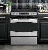 JGS760DELBB GE 30 Inch Black Slide-In Front Control Convection Gas Range