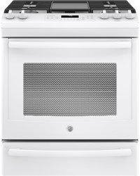 JGS760DELWW GE 30 Inch Slide-In Convection Gas Range - White