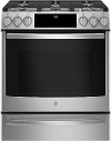 PGS930SELSS GE Profile Series 30 Inch Slide-In Front Control Gas Range - Stainless Steel-1