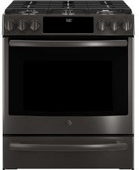 PGS930BELTS GE Profile Series Front Control Gas Range - Black Stainless Steel