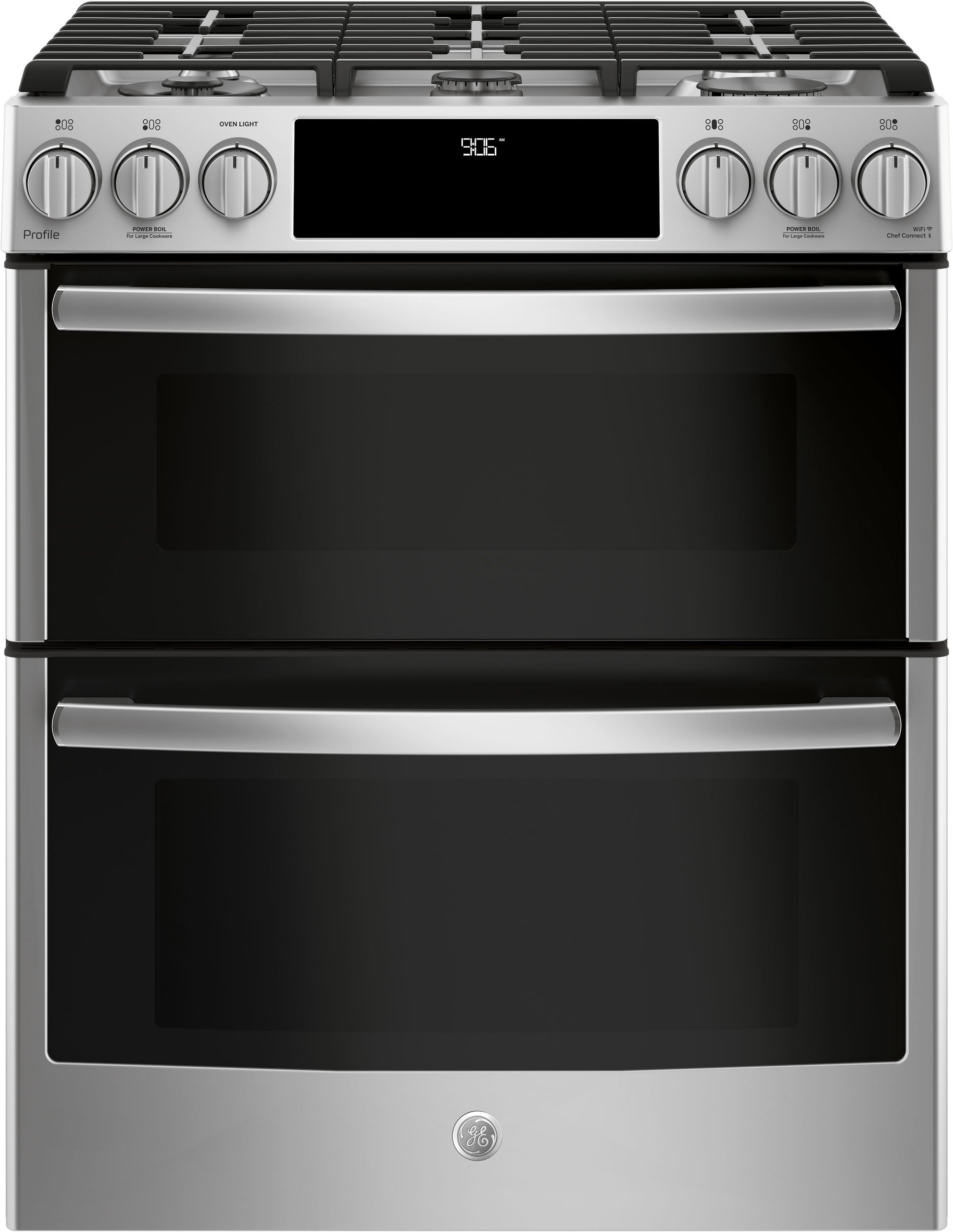 PGS960SELSS GE Profile Double Oven Gas Range - 6.7 cu. ft. Stainless Steel-1