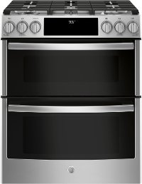 PGS960SELSS GE Profile Double Oven Gas Range - 6.7 cu. ft. Stainless Steel