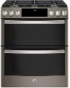 PGS960EELES GE Profile Double Oven Gas Range - Black Stainless Steel
