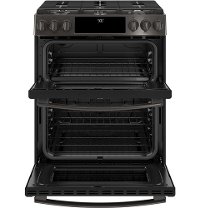 PGS960BELTS GE Profile Double Oven Gas Range - 6.7 cu. ft. Black Stainless Steel-2