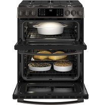 PGS960BELTS GE Profile Double Oven Gas Range - 6.7 cu. ft. Black Stainless Steel-5