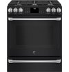 CGS986EELDS Clearance GE Café Gas Range - 6.7 cu. ft. Black Slate