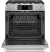 C2S986SELSS GE Café Series 30 Inch Stainless Steel 5.6 cu. ft. Slide-In Front Control Dual-Fuel Range with Warming Drawer-3