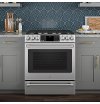C2S986SELSS GE Café Series 30 Inch Stainless Steel 5.6 cu. ft. Slide-In Front Control Dual-Fuel Range with Warming Drawer-6
