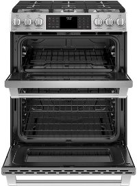 CGS995SELSS GE Cafe Double Oven Gas Range - 6.7 cu. ft. Stainless Steel-3