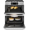 C2S995SELSS GE Café Series 6.7 cu. ft. Slide-In Front Control Dual-Fuel Double Oven with Convection Range - Stainless Steel-5