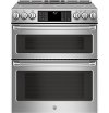 CHS995SELSS GE Cafe Series Induction and Convection Double Oven Range - Stainless Steel