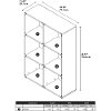 Cherry 6-Cube Bookcase - Ironworks-5
