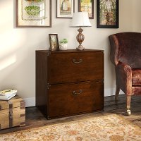 Cherry 2 Drawer Lateral File Cabinet - Ironworks