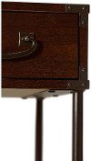 Cherry Writing Desk and 2- Drawer File Cabinet (48 Inch) - Ironworks-5