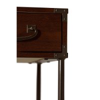 Cherry Writing Desk and 2- Drawer File Cabinet (48 Inch) - Ironworks-5