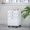 White 3 Drawer File Cabinet - Echo