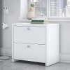 White 2 Drawer Lateral File Cabinet - Echo