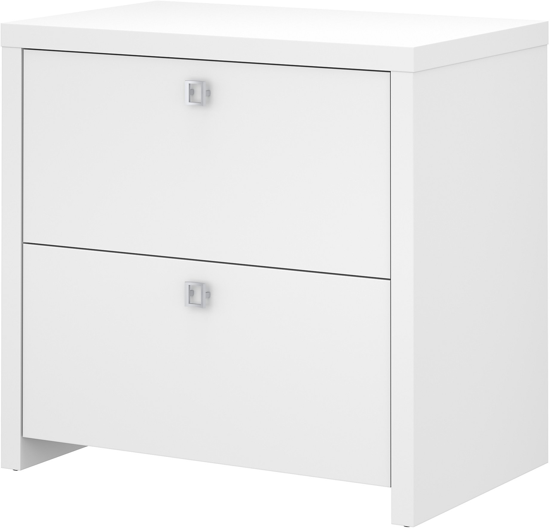 White 2 Drawer Lateral File Cabinet - Echo-6
