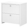 White 2 Drawer Lateral File Cabinet - Echo-6