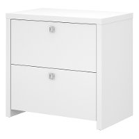 White 2 Drawer Lateral File Cabinet - Echo-6