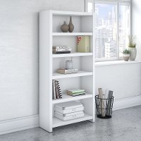 White 5-Shelf Bookcase - Echo