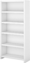 White 5-Shelf Bookcase - Echo-2