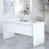 KI60106-03 Eco White Credenza Desk (60 Inch) - Bush Furniture