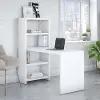 KI60107-03 Eco White Bookcase Desk (56 Inch) - Bush Furniture