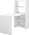 White Bookcase Desk (56 Inch) - Echo-2