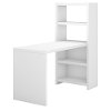 White Dining Table and Bookcase (56 Inch) - Echo-2