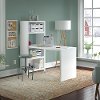 White Craft Table and Bookcase (56 Inch) - Echo
