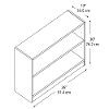 Cherry Brown 2-Shelf Bookcase - Universal-3