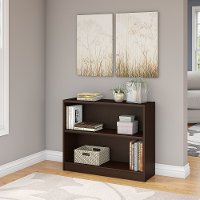 Mocha Cherry 2-Shelf Bookcase - Universal
