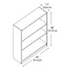 Mocha Cherry 3-Shelf Bookcase - Universal-3