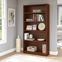 Cherry Brown 5-Shelf Bookcase - Universal