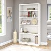 White 5-Shelf Bookcase - Universal