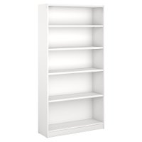 White 5-Shelf Bookcase - Universal-2