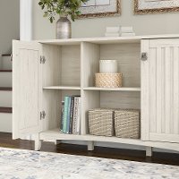 Antique White Storage Sideboard with Doors - Salinas-2