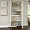 Antique White 5-Shelf Bookcase - Salinas