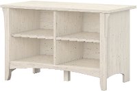 Antique White Shoe Storage Bench - Salinas-2